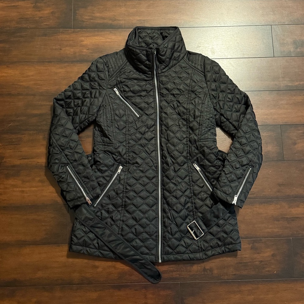 Marc New York by Andrew Marc Women's Brighton Quilted Black Jacket Coat - Picture 4 of 10
